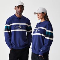 New York Yankees MLB Knit Navy Rugby Shirt New Era Cap adult unisex