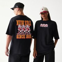 New Era Baseball Cows Character Graphic Black Oversized Shirt adult unisex New Era Baseball Cows Character Graphic Black Oversized Shirt adult unisex