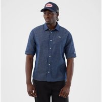 New Era Denim Blue Short Sleeve Shirt adult unisex New Era Denim Blue Short Sleeve Shirt adult unisex