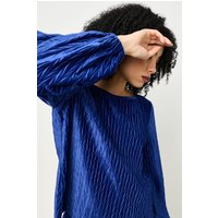 Aba Velvet Pleat Long Sleeve Top Aba Velvet Pleat Long Sleeve Top