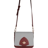 Baye Crossbody Burgandy Bag in Grey Baye Crossbody Burgandy Bag in Grey