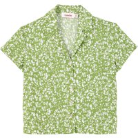 Marika Negative Floral Print Short Sleeve Shirt Marika Negative Floral Print Short Sleeve Shirt