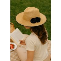 Louche Kia Straw Trilby Hat Louche Kia Straw Trilby Hat