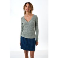 Vinita Soft Marl V-Neck Long Sleeve Top Vinita Soft Marl V-Neck Long Sleeve Top