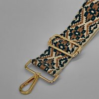 Brown and Black Woven Aztec Bag Strap Brown and Black Woven Aztec Bag Strap