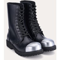 Underground Commando External Steel Toe Cap Boots in Black Leather Underground Commando External Steel Toe Cap Boots in Black Leather