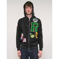 Limited Edition Patched Zip Hoodie in Black Limited Edition Patched Zip Hoodie in Black