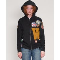 Limited Edition Patched Zip Hoodie in Black Limited Edition Patched Zip Hoodie in Black