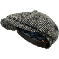 Stetson Hats Stetson Herringbone Grey Wool Newsboy Flat Cap Stetson Hats Stetson Herringbone Grey Wool Newsboy Flat Cap