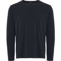 Boss Regular-fit loungewear top in stretch cotton jersey – Dark Blue Boss Regular-fit loungewear top in stretch cotton jersey – Dark Blue