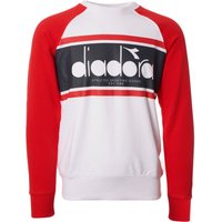 Diadora Spectra Sweatshirt – Ivory & Red Diadora Spectra Sweatshirt – Ivory & Red