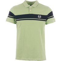 Sergio Tacchini Young Line Polo Shirt – Quiet Green & Navy Sergio Tacchini Young Line Polo Shirt – Quiet Green & Navy
