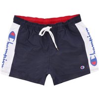 Champion Script Logo Print Panel Swim Shorts – Navy Champion Script Logo Print Panel Swim Shorts – Navy