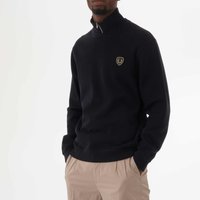 Fred Perry Shield Zip-Neck Sweatshirt – Navy Fred Perry Shield Zip-Neck Sweatshirt – Navy