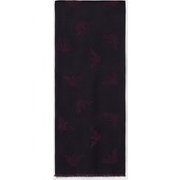 Emporio Armani Embroidered Logo Scarf – Nero One Size Emporio Armani Embroidered Logo Scarf – Nero One Size