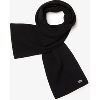 Lacoste Ribbed Croc Scarf – Black One Size Lacoste Ribbed Croc Scarf – Black One Size