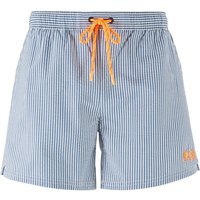Boss Velvet Fish Striped Swim Shorts – Open Blue Boss Velvet Fish Striped Swim Shorts – Open Blue