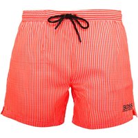 Boss Velvet Fish Striped Swim Shorts – Orange Boss Velvet Fish Striped Swim Shorts – Orange