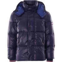 Tommy Hilfiger Hooded Bomber Jacket – Maritime Blue Tommy Hilfiger Hooded Bomber Jacket – Maritime Blue