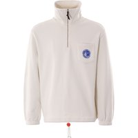 Nigel Cabourn Quarter Zip Pop track Jacket – White Nigel Cabourn Quarter Zip Pop track Jacket – White