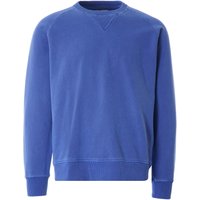 Nigel Cabourn Embroidered Arrow Crew Sweatshirt – Washed Blue Nigel Cabourn Embroidered Arrow Crew Sweatshirt – Washed Blue
