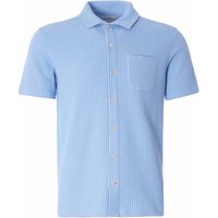 Oliver Spencer Hawaiian Jersey Short Sleeve Shirt Pavis – Sky Blue Oliver Spencer Hawaiian Jersey Short Sleeve Shirt Pavis – Sky Blue