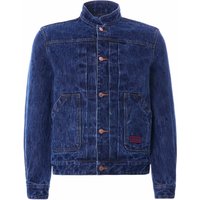 C Jeans Mandarin Collar Kuroki Japanese Selvedge Denim Jacket – Stone Wash C Jeans Mandarin Collar Kuroki Japanese Selvedge Denim Jacket – Stone Wash