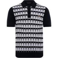 Fred Perry Abstract Check Knitted Shirt – Navy Fred Perry Abstract Check Knitted Shirt – Navy