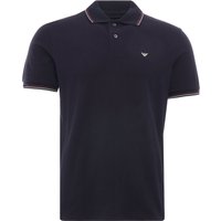 Emporio Armani Stretch Piqué Eagle Polo Shirt – Blu Navy Emporio Armani Stretch Piqué Eagle Polo Shirt – Blu Navy
