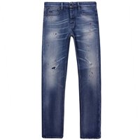 Emporio Armani J Slim-fit Worn-Wash Ripped Denim Jeans – Denim W” L” Emporio Armani J Slim-fit Worn-Wash Ripped Denim Jeans – Denim W” L”