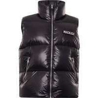 Mackage Kane Lustrous Light Down Vest With Funnel Collar – Black Mackage Kane Lustrous Light Down Vest With Funnel Collar – Black