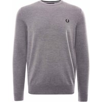 Fred Perry Classic Crew Neck Jumper – Grey Marl Fred Perry Classic Crew Neck Jumper – Grey Marl