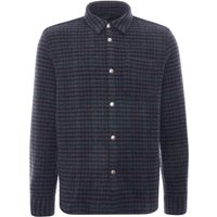 A.P.C. Trek Recycled Check Overshirt – Dark Navy A.P.C. Trek Recycled Check Overshirt – Dark Navy