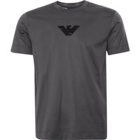 Emporio Armani Logo Embroided Shirt – Forged Iron Grey Emporio Armani Logo Embroided Shirt – Forged Iron Grey