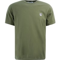 Maison Kitsune Fox Head Patch Classic Shirt – Dark Khaki Maison Kitsune Fox Head Patch Classic Shirt – Dark Khaki