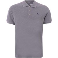 Maison Kitsune Navy Fox Patch Classic Polo Shirt – Grey Melange Maison Kitsune Navy Fox Patch Classic Polo Shirt – Grey Melange
