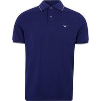 Emporio Armani Stretch Piqué Polo Shirt – Colonia Blue Emporio Armani Stretch Piqué Polo Shirt – Colonia Blue
