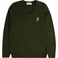Pringle of Scotland V Neck Archive Lambswool Blend Jumper – Pine Tree Pringle of Scotland V Neck Archive Lambswool Blend Jumper – Pine Tree