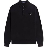 Fred Perry K Long Sleeve Knitted Polo Shirt Fred Perry K Long Sleeve Knitted Polo Shirt
