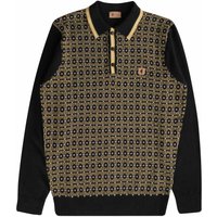 Gabicci Vintage Ernest Polo Shirt- Black Gabicci Vintage Ernest Polo Shirt- Black