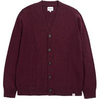Norse Projects Adam Lambswool Cardigan – Burgundy