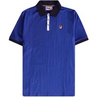 Fila Vintage BB Classic Vintage Striped Polo Shirt – Bright Blue Fila Vintage BB Classic Vintage Striped Polo Shirt – Bright Blue