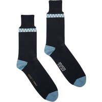 YMC x Corgi Checker Stripe Socks – Navy One Size YMC x Corgi Checker Stripe Socks – Navy One Size