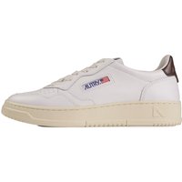 Autry Medalist Low Sneaker – White and Brown Autry Medalist Low Sneaker – White and Brown