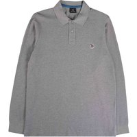 Paul Smith Long-Sleeve Zebra Logo Polo Shirt – Grey Paul Smith Long-Sleeve Zebra Logo Polo Shirt – Grey