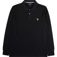 Paul Smith Long-Sleeve Zebra Logo Polo Shirt – Black Paul Smith Long-Sleeve Zebra Logo Polo Shirt – Black