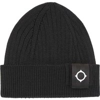 Ma Strum Rib Beanie Hat – Jet black One Size Ma Strum Rib Beanie Hat – Jet black One Size