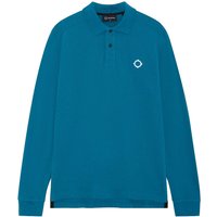 Ma Strum Long Sleeve Polo Shirt – Storm Blue Ma Strum Long Sleeve Polo Shirt – Storm Blue