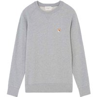 Maison Kitsune Fox Head Patch Sweatshirt – Grey Melange Maison Kitsune Fox Head Patch Sweatshirt – Grey Melange