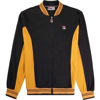 Fila Vintage Settanta Baseball Track Jacket – Black and Yam Fila Vintage Settanta Baseball Track Jacket – Black and Yam